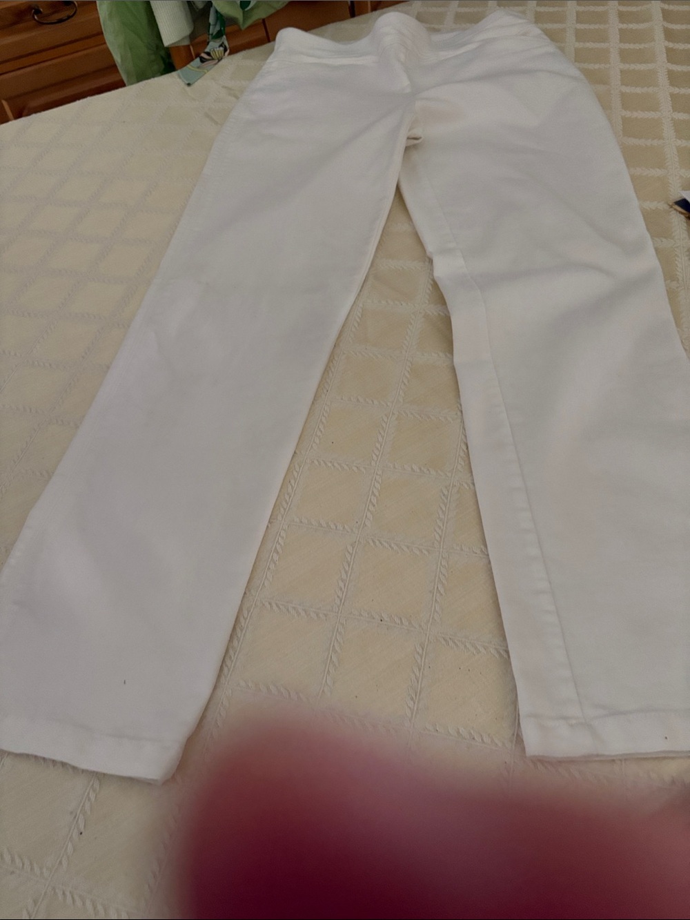 croft & barrow White Straight-Leg pants
